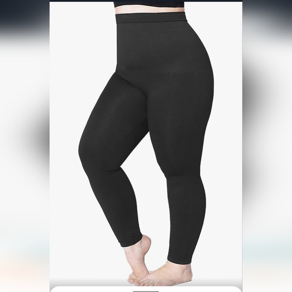SHAPERMINT Leggings for Women - High Waisted Tummy Control Shapewear Sz 2xl gray